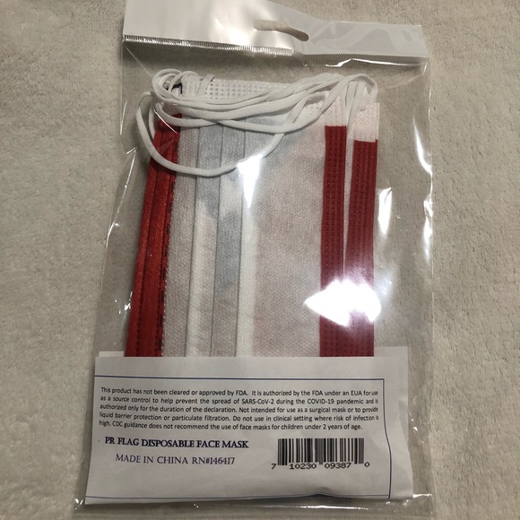 Puerto Rico 🇵🇷 Disposable Mask - Picture 3 of 3